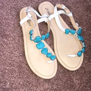 Lucky brand turquoise sandals